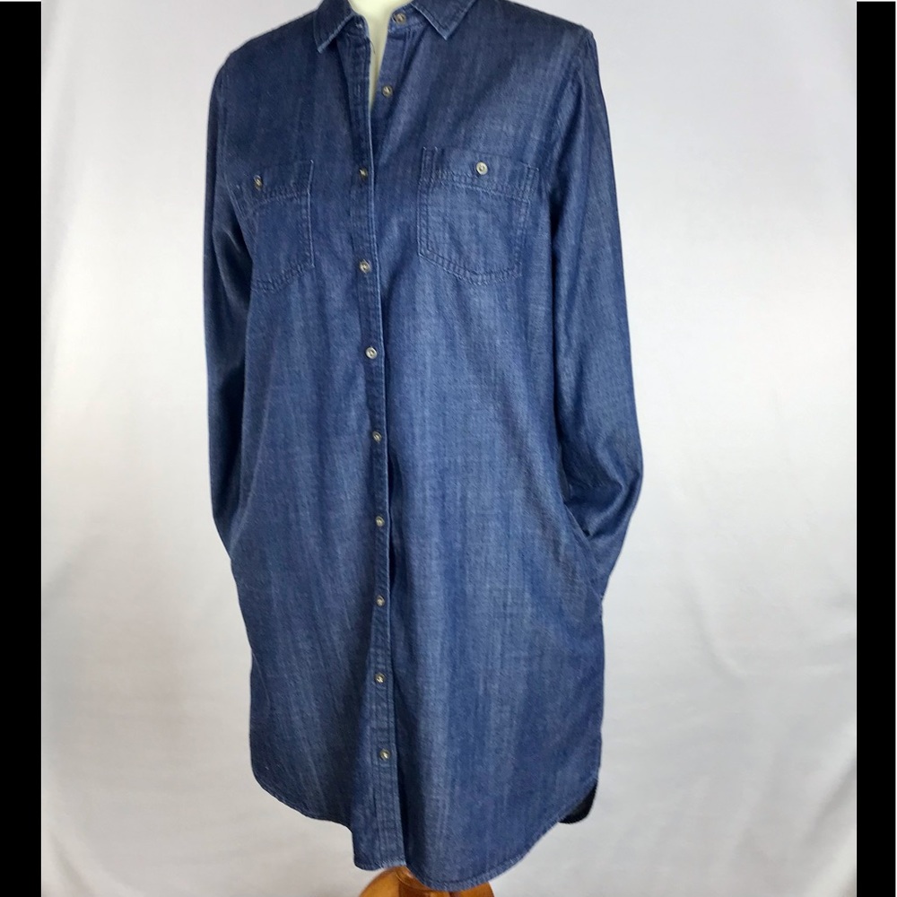 Banana Republic Size 10 Denim Shirt dress